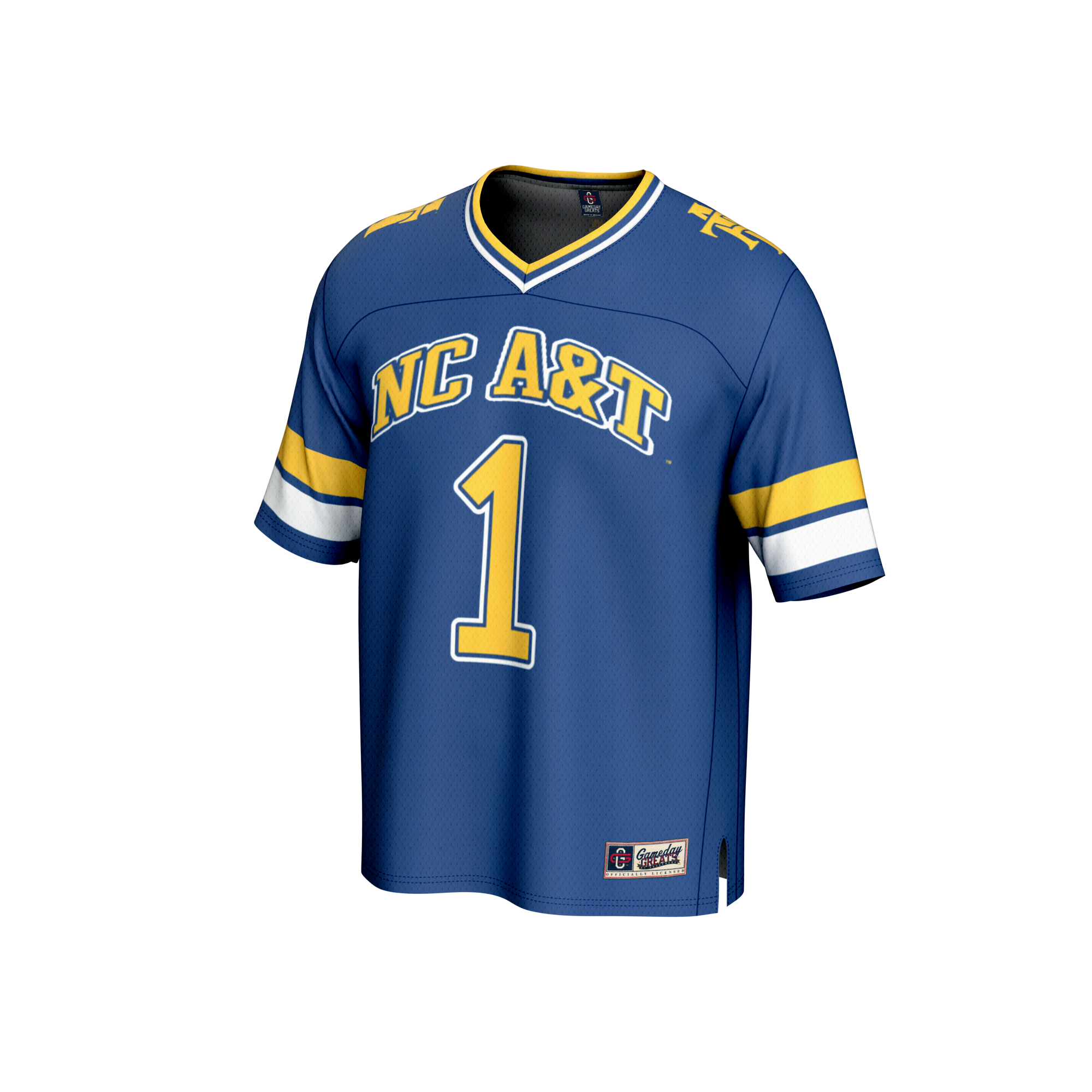 GameDay Greats #1 Navy North Carolina A&T Aggies Lightweight Collegiate Football Fashion Jersey