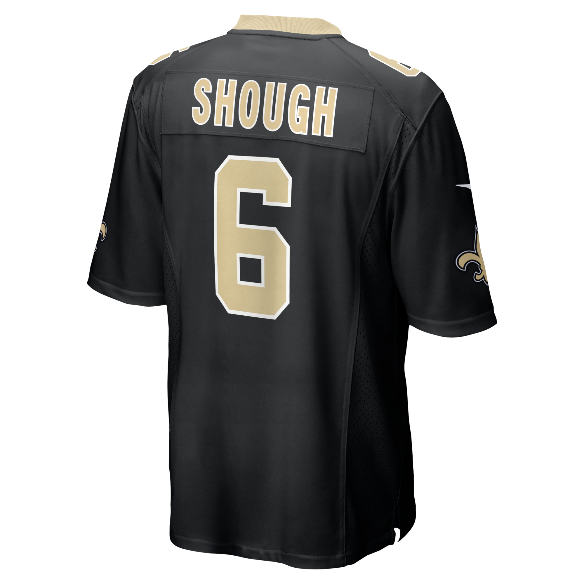New Orleans Saints Tyler Shough Nike Black Game Jersey