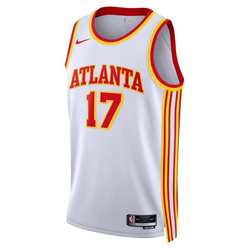Atlanta Hawks Nike Association Edition Swingman Jersey - White - Onyeka Okongwu