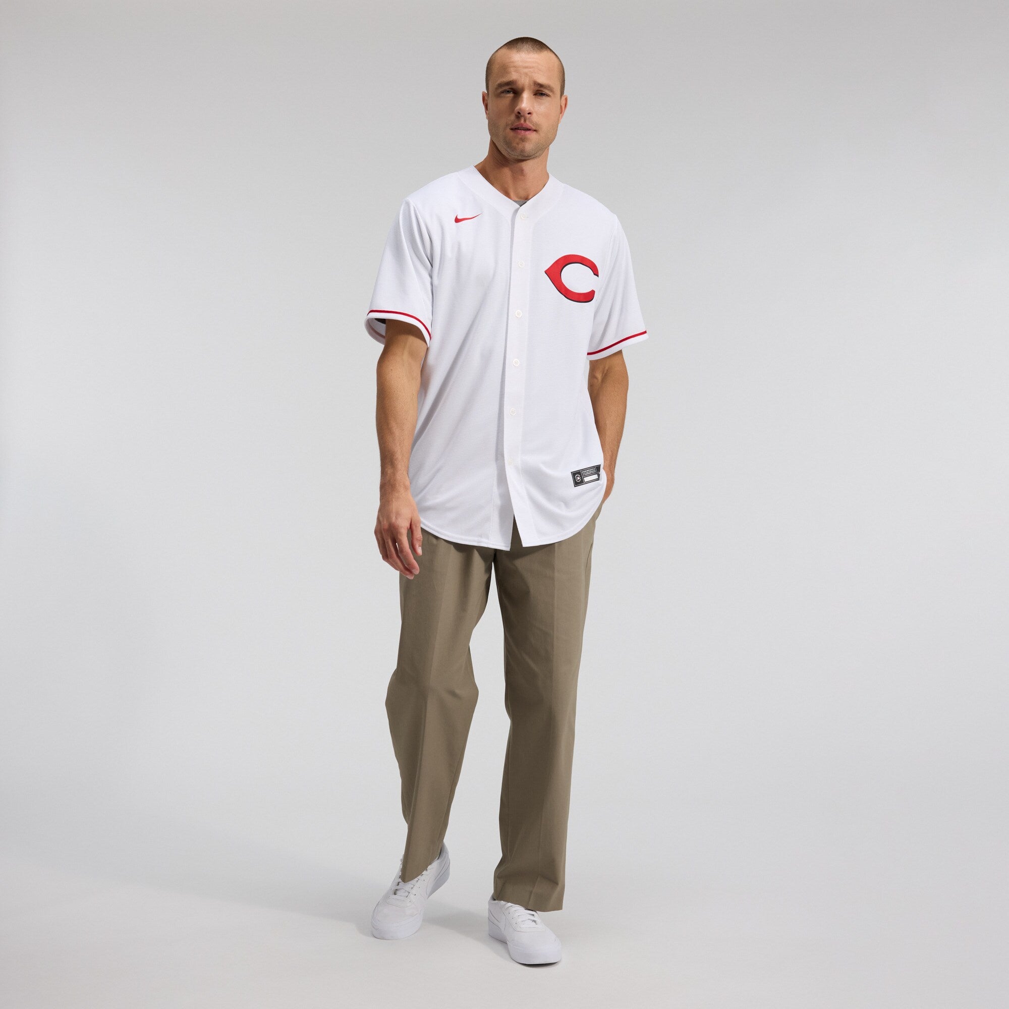Cincinnati Reds Elly De La Cruz Nike White Alternate 2 Replica Jersey