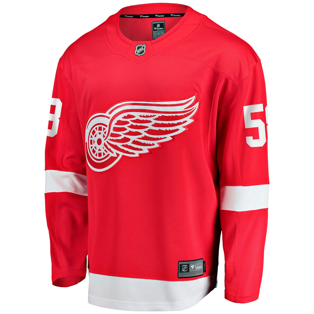 Detroit Red Wings Emmitt Finnie Fanatics Red Home Breakaway Jersey