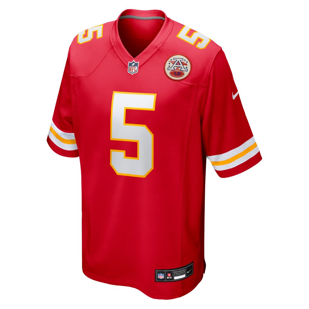Kansas City Chiefs Nike Red 2026 NFL Draft First Round Pick No. 6 Team Game Jersey