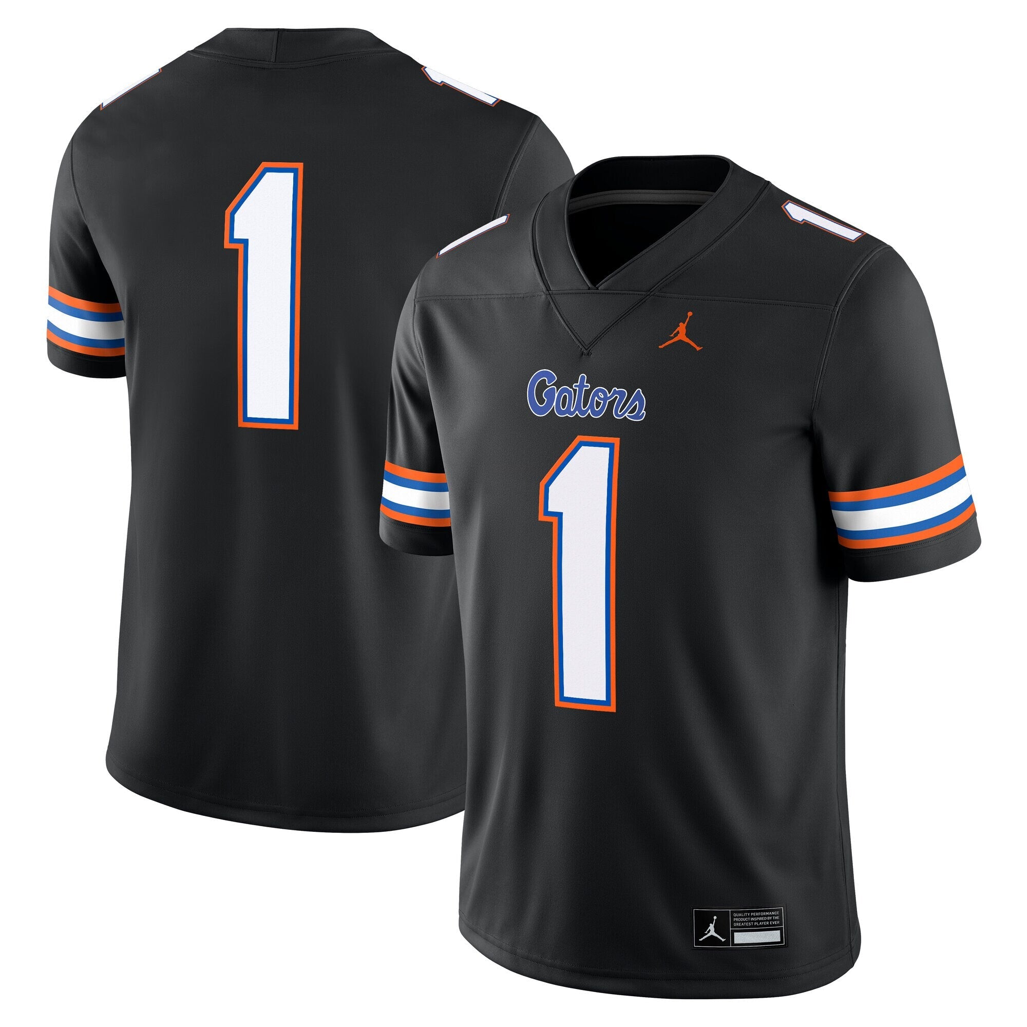 Jordan Brand #1 Black Florida Gators Alternate Game Jersey