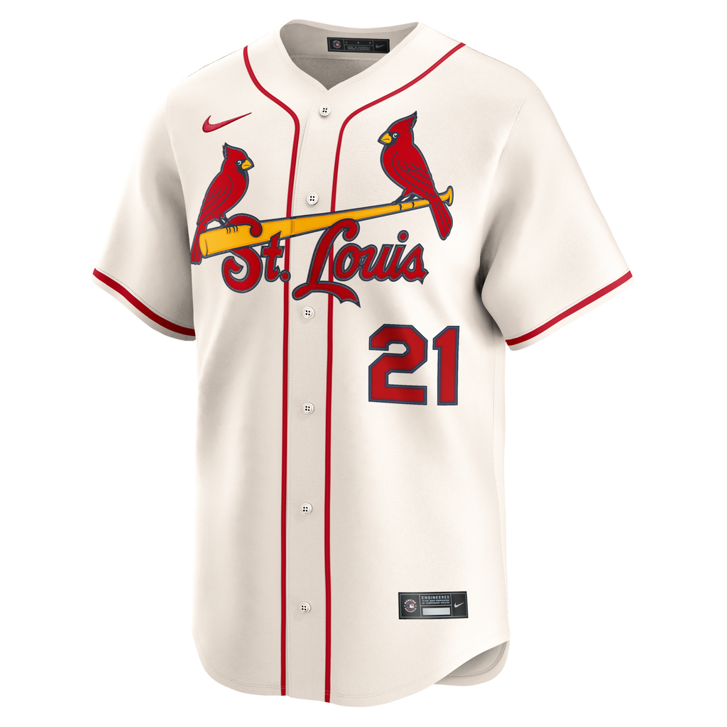 St. Louis Cardinals Lars Nootbaar Nike Cream Alternate 2 Limited Jersey