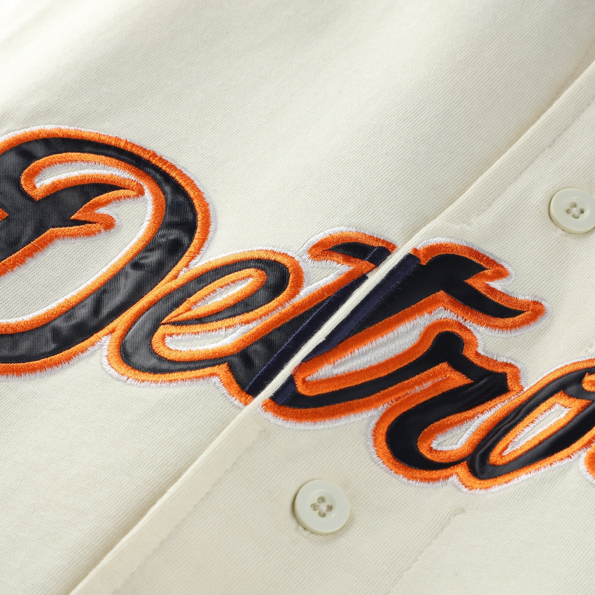 Detroit Tigers Profile Cream/Navy Big & Tall Two-Color Fashion Jersey