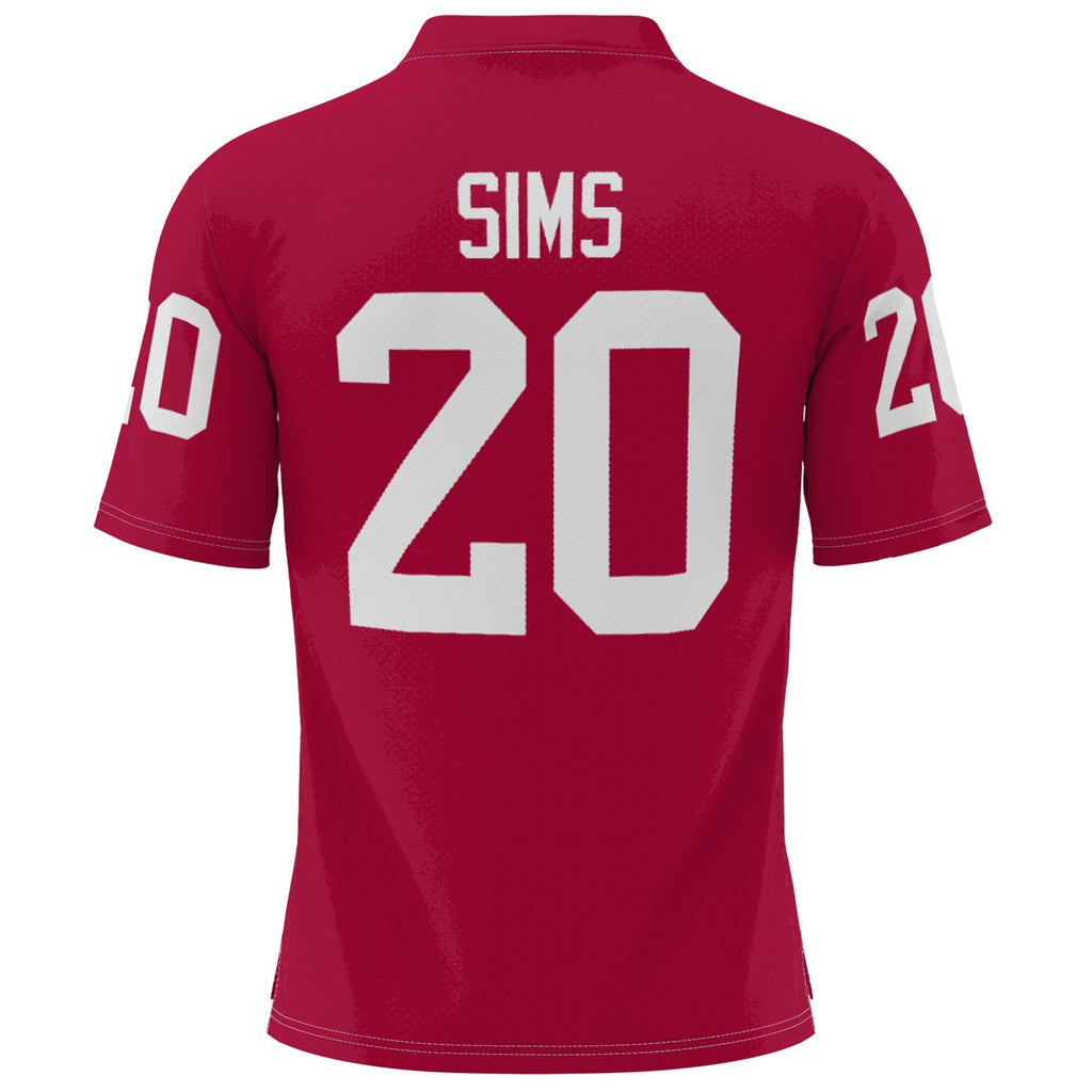 Billy Sims Crimson Oklahoma Sooners Heisman Football Jersey