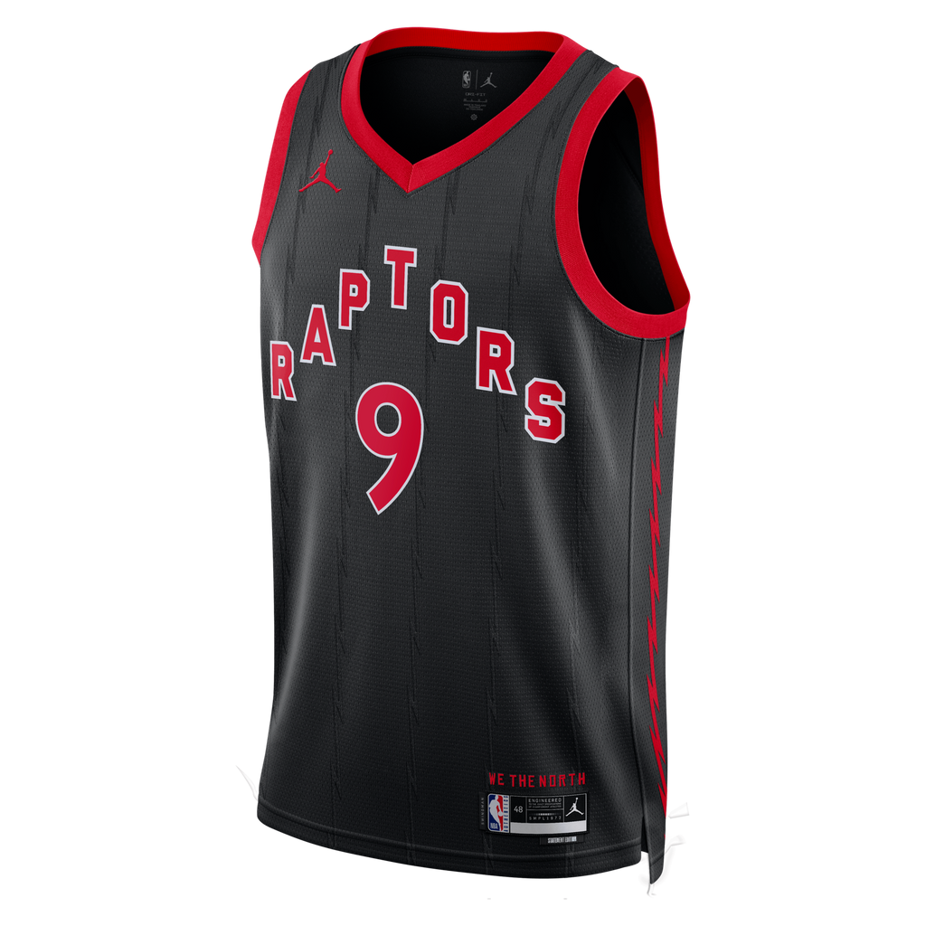 Toronto Raptors Jordan Brand Statement Edition Swingman Jersey - Black - RJ Barrett