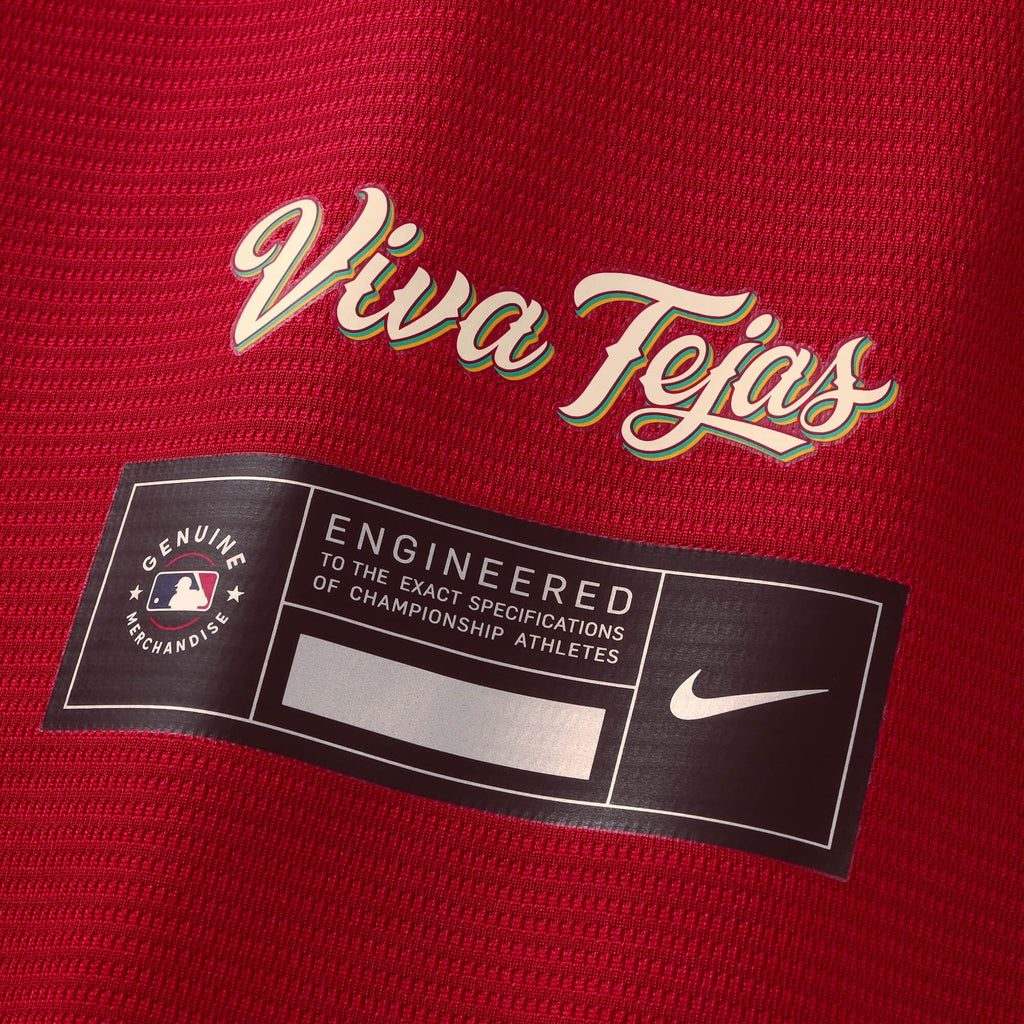 Texas Rangers Wyatt Langford Nike Red 2026 City Connect Stadium Jersey