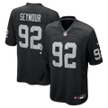 Las Vegas Raiders Richard Seymour Nike Black Retired Player Game Jersey