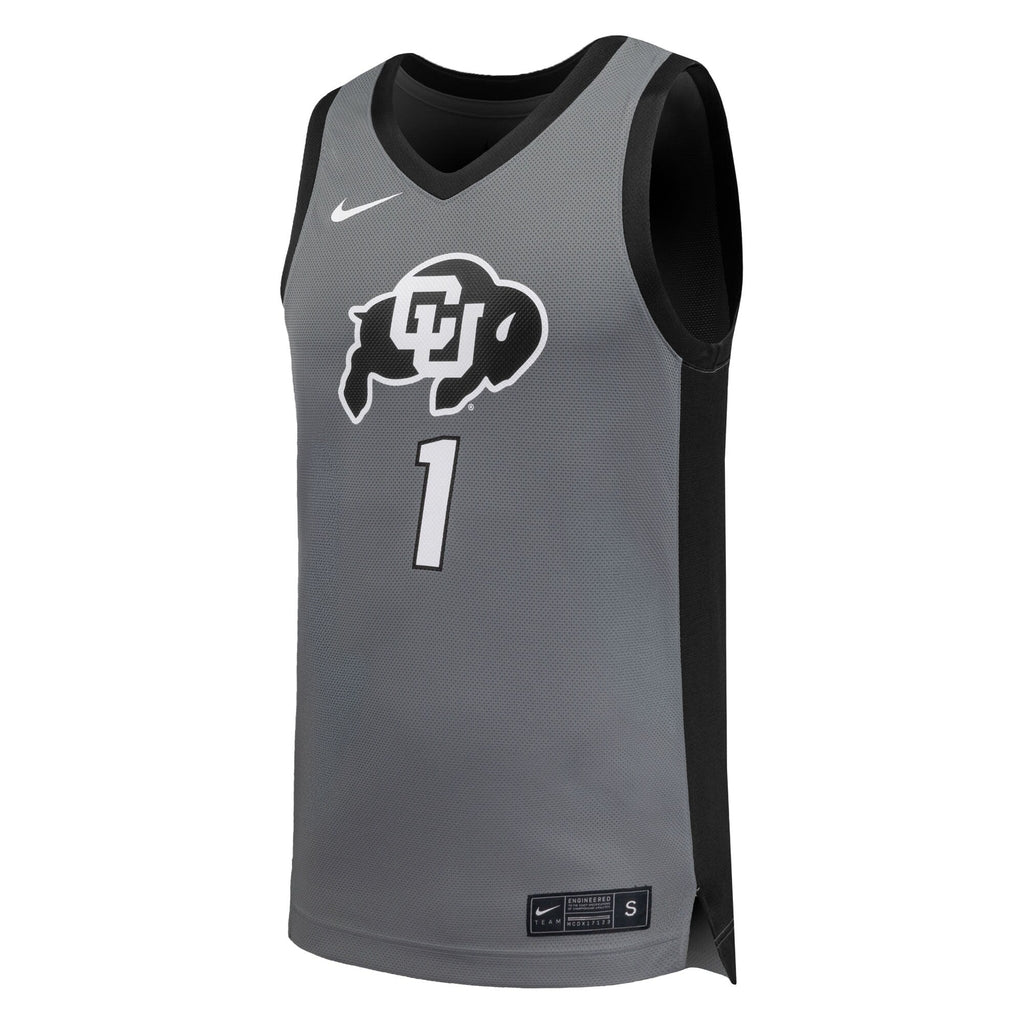 Nike #1 Gray Colorado Buffaloes Replica Basketball Jersey
