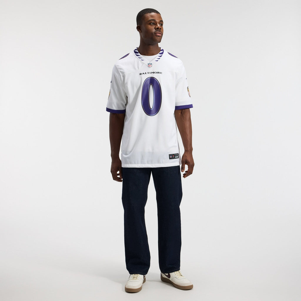 Baltimore Ravens Roquan Smith Nike White Game Jersey
