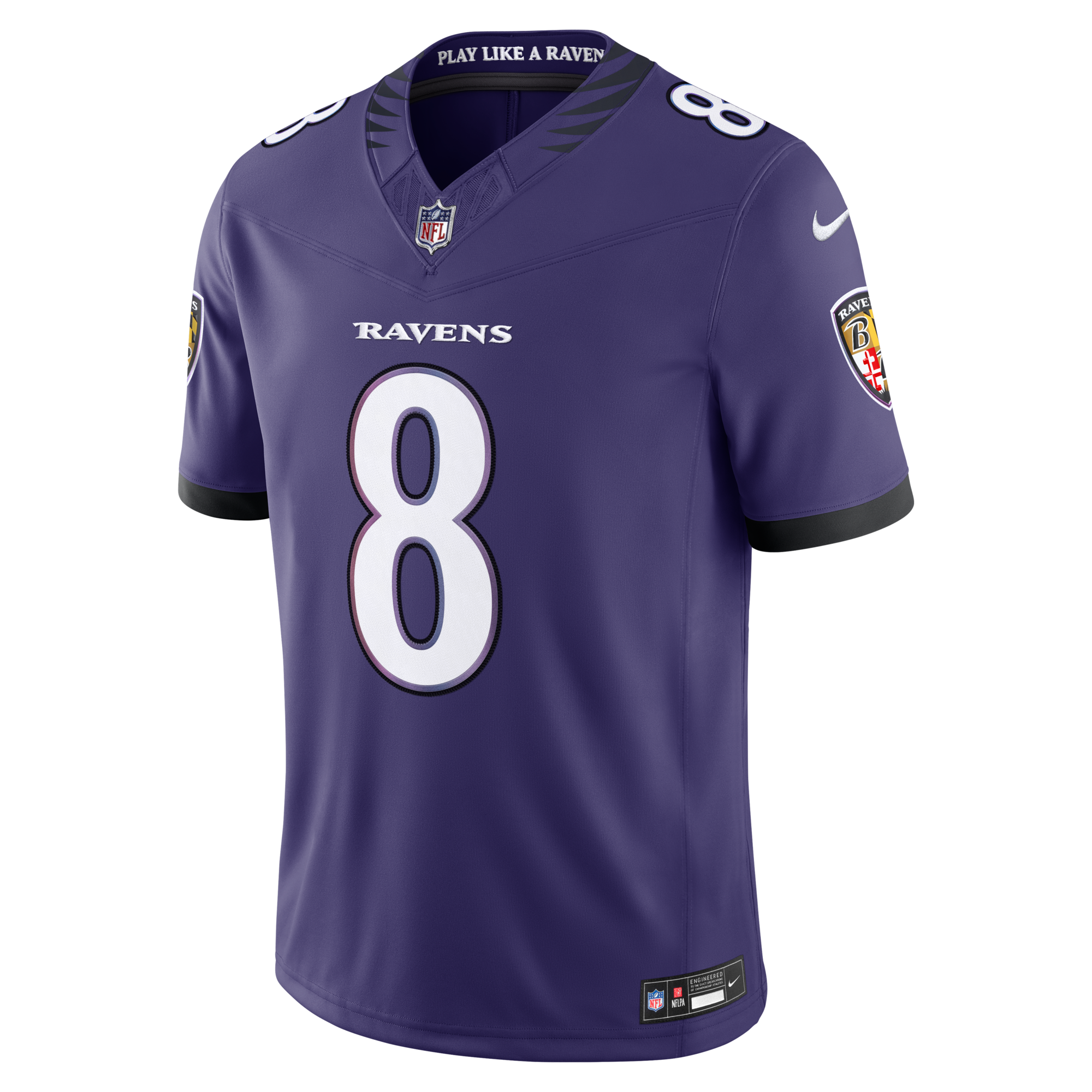 Baltimore Ravens Lamar Jackson Nike Purple Team Vapor F.U.S.E. Stitched Limited Jersey