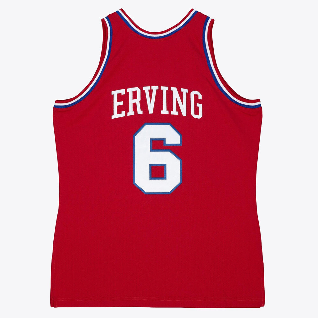 Philadelphia 76ers Mitchell & Ness Julius Erving 82-83 Authentic Road Jersey - Scarlet
