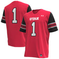 Under Armour #1 Red Utah Utes Replica Football Jersey