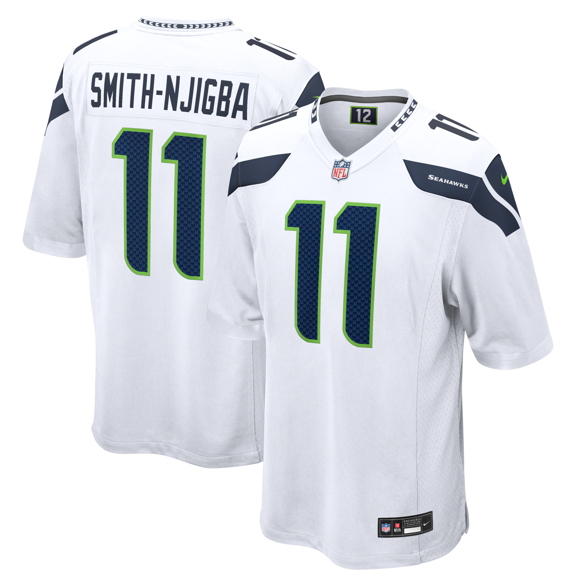 Seattle Seahawks Jaxon Smith-Njigba Nike White Game Jersey