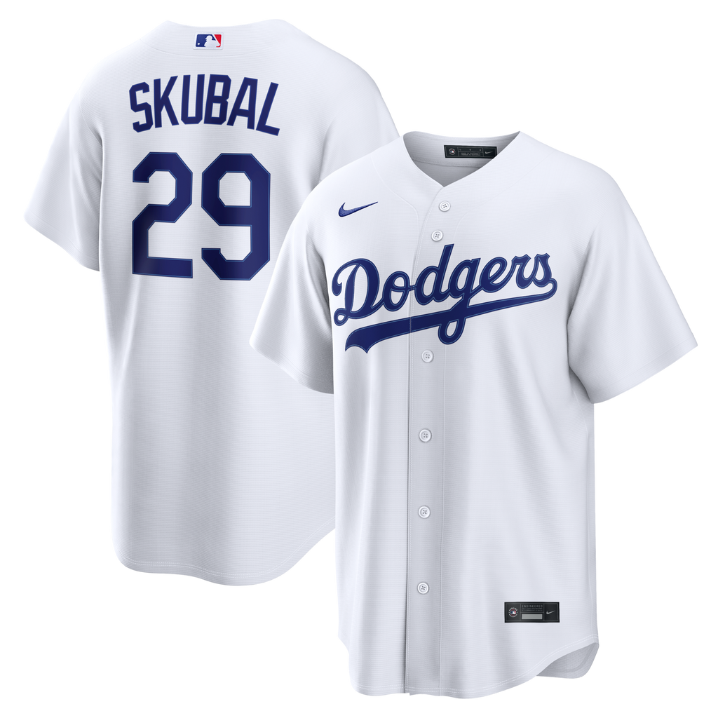 Los Angeles Dodgers Tarik Skubal Nike White Home Replica Jersey