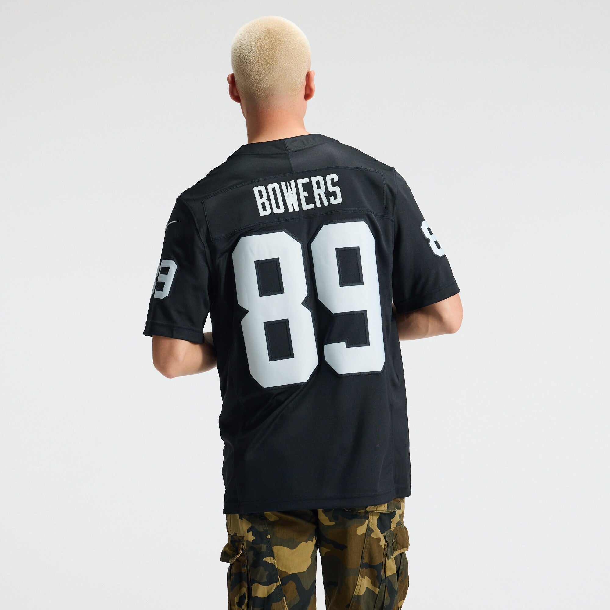 Las Vegas Raiders Brock Bowers Nike Black Team Vapor F.U.S.E. Stitched Limited Jersey