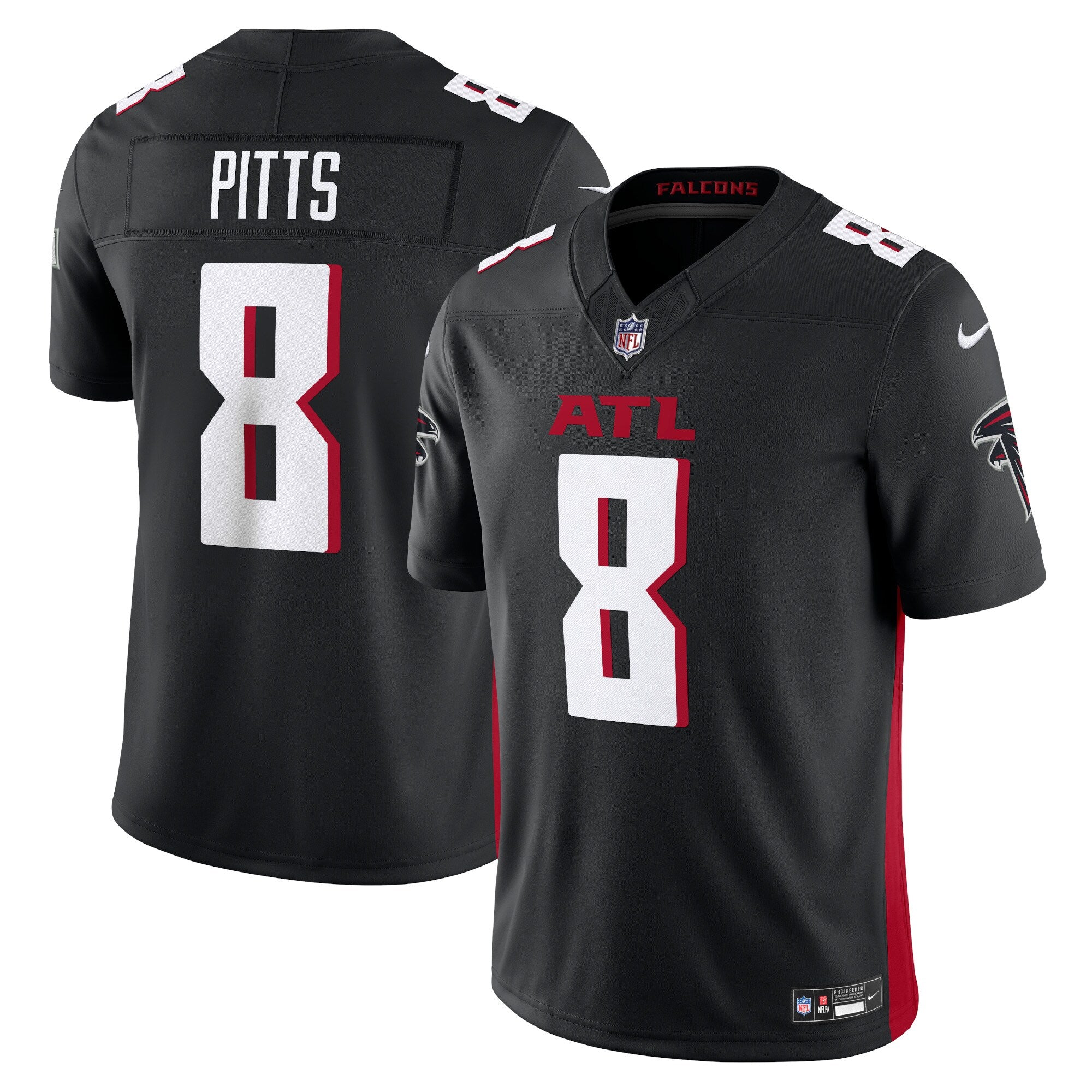 Atlanta Falcons Kyle Pitts Nike Black Vapor F.U.S.E. Limited Jersey
