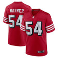 San Francisco 49ers Fred Warner Nike Scarlet Alternate Game Jersey