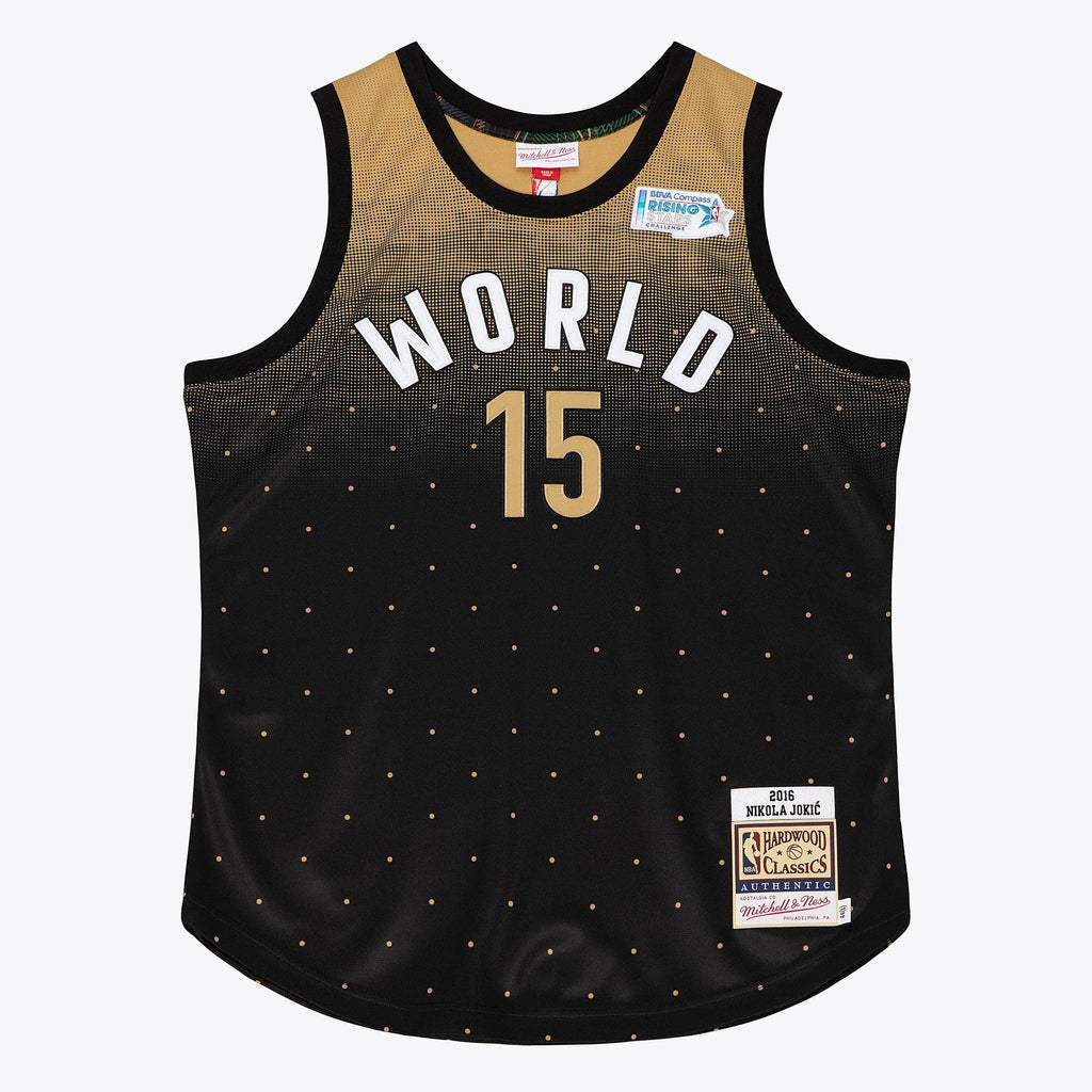 NBA Mitchell & Ness Nikola Jokic 2016 World Authentic Jersey All-Star - Black/Gold