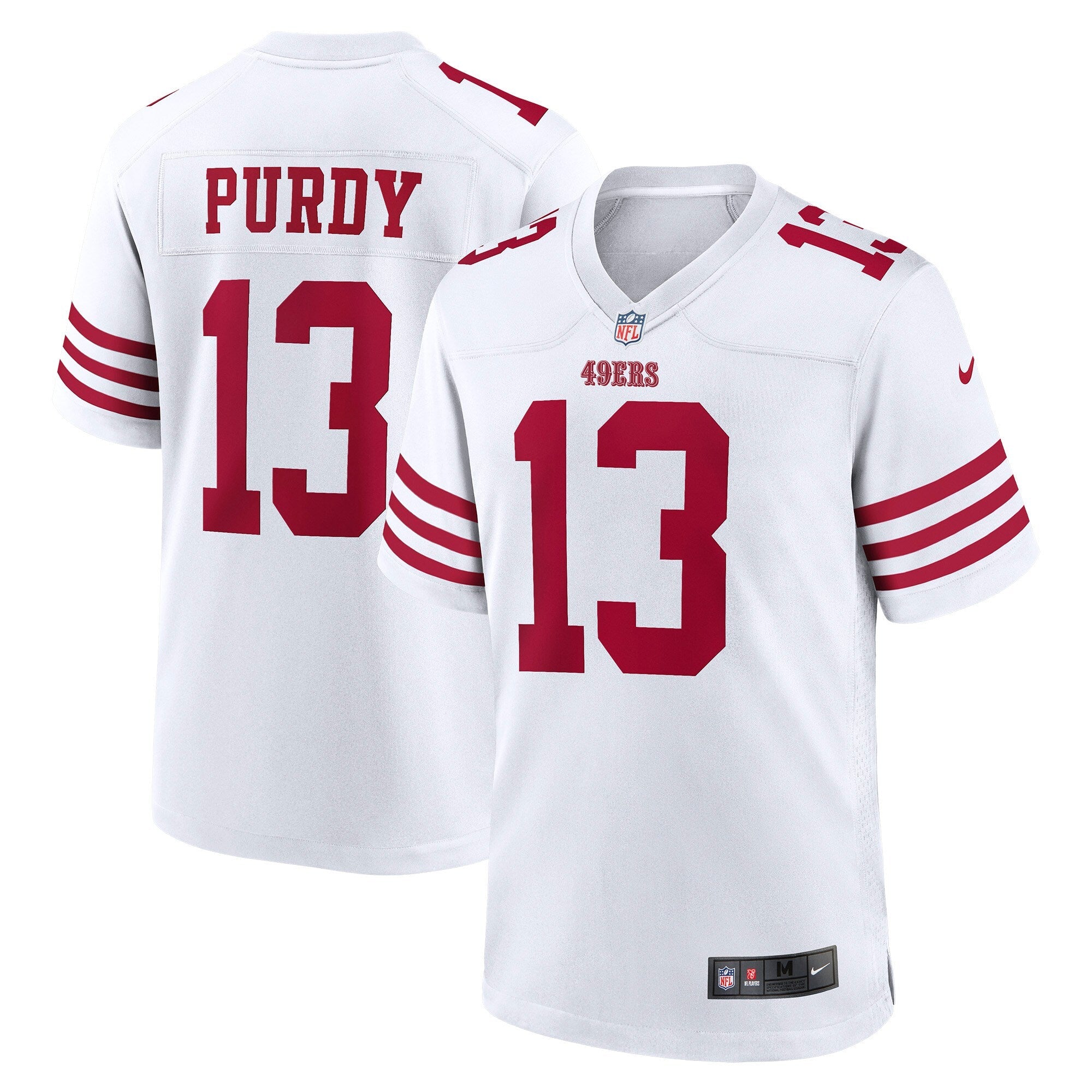 San Francisco 49ers Brock Purdy Nike White Game Player Jersey