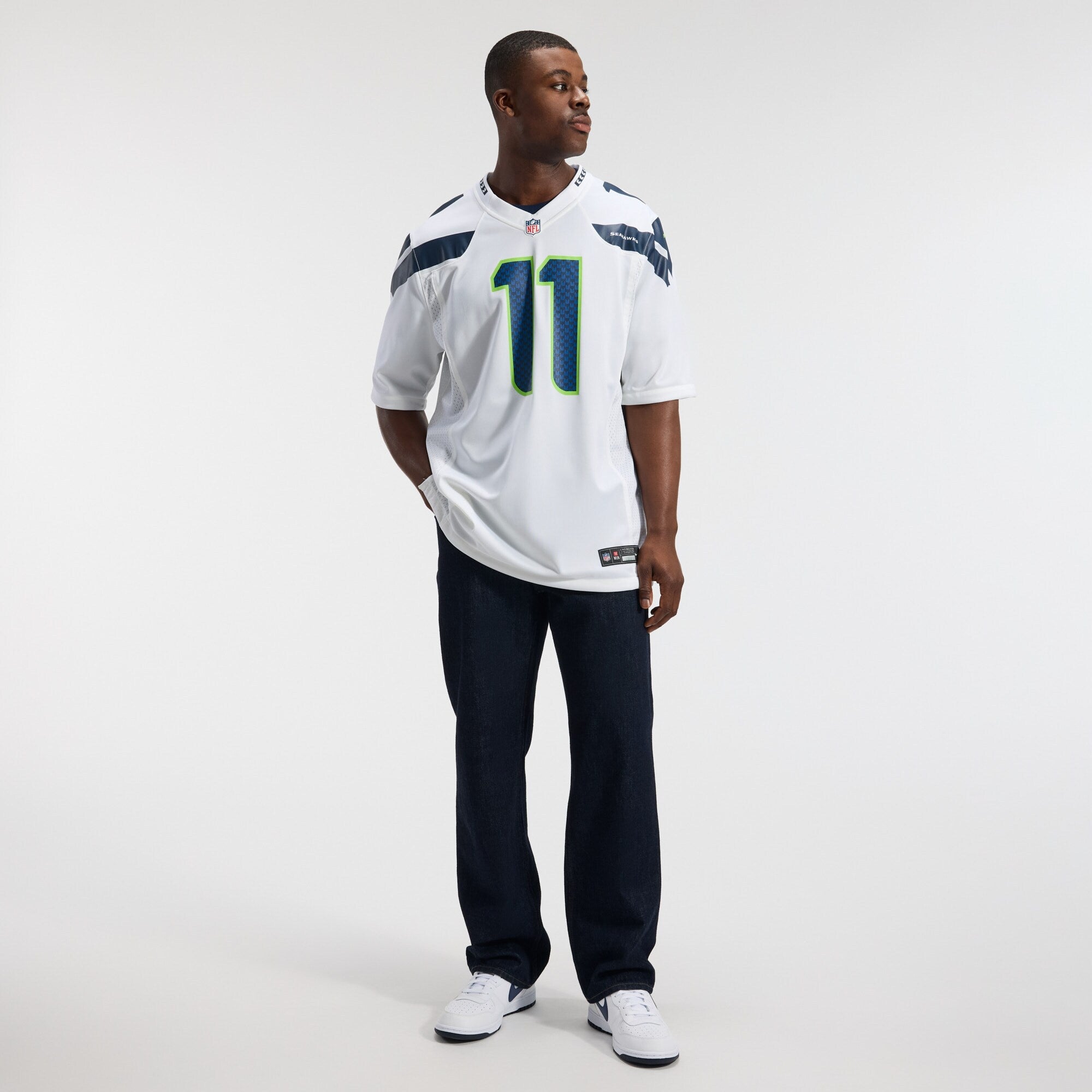 Seattle Seahawks Jaxon Smith-Njigba Nike White Game Jersey