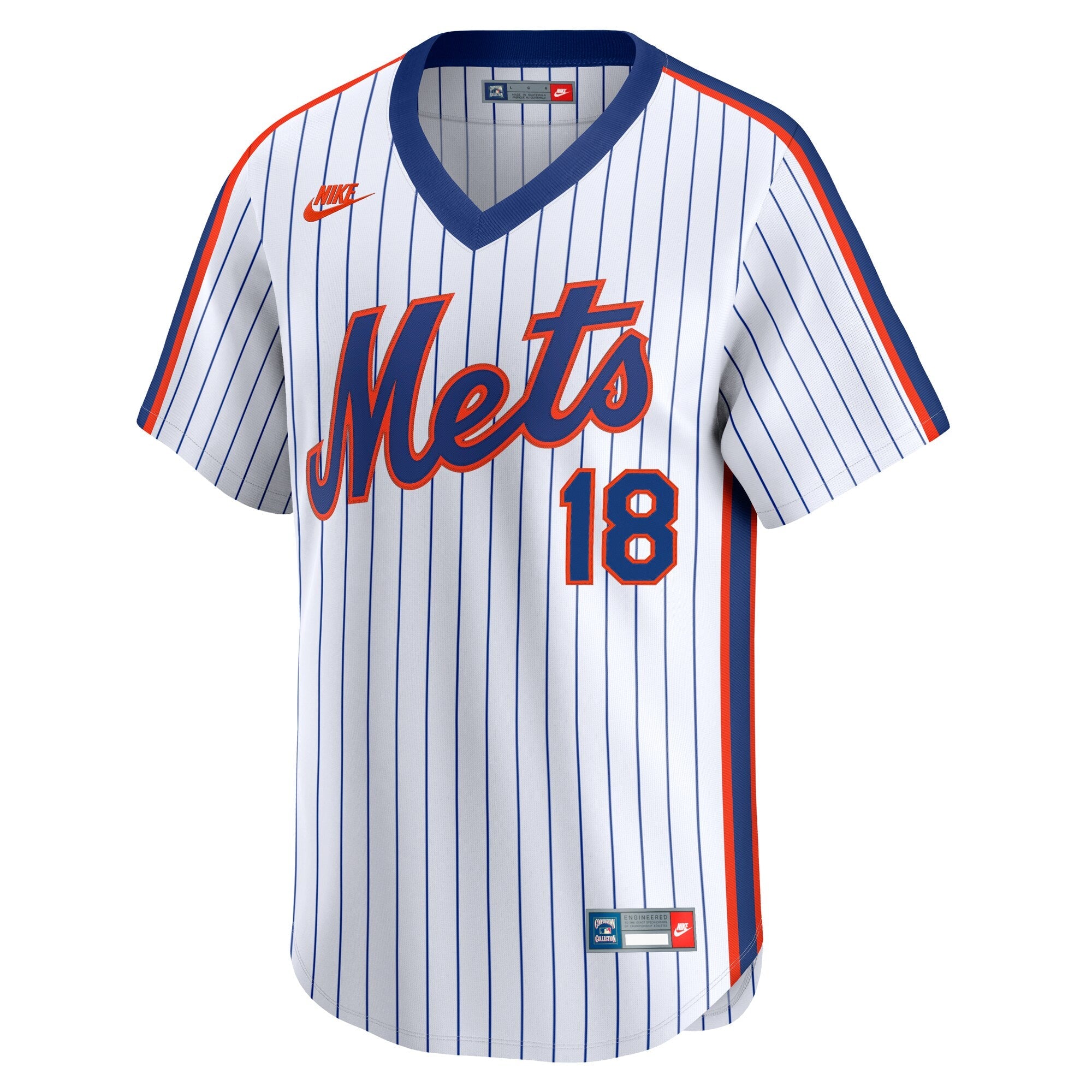 New York Mets Darryl Strawberry Nike White Throwback Cooperstown Collection Limited Jersey
