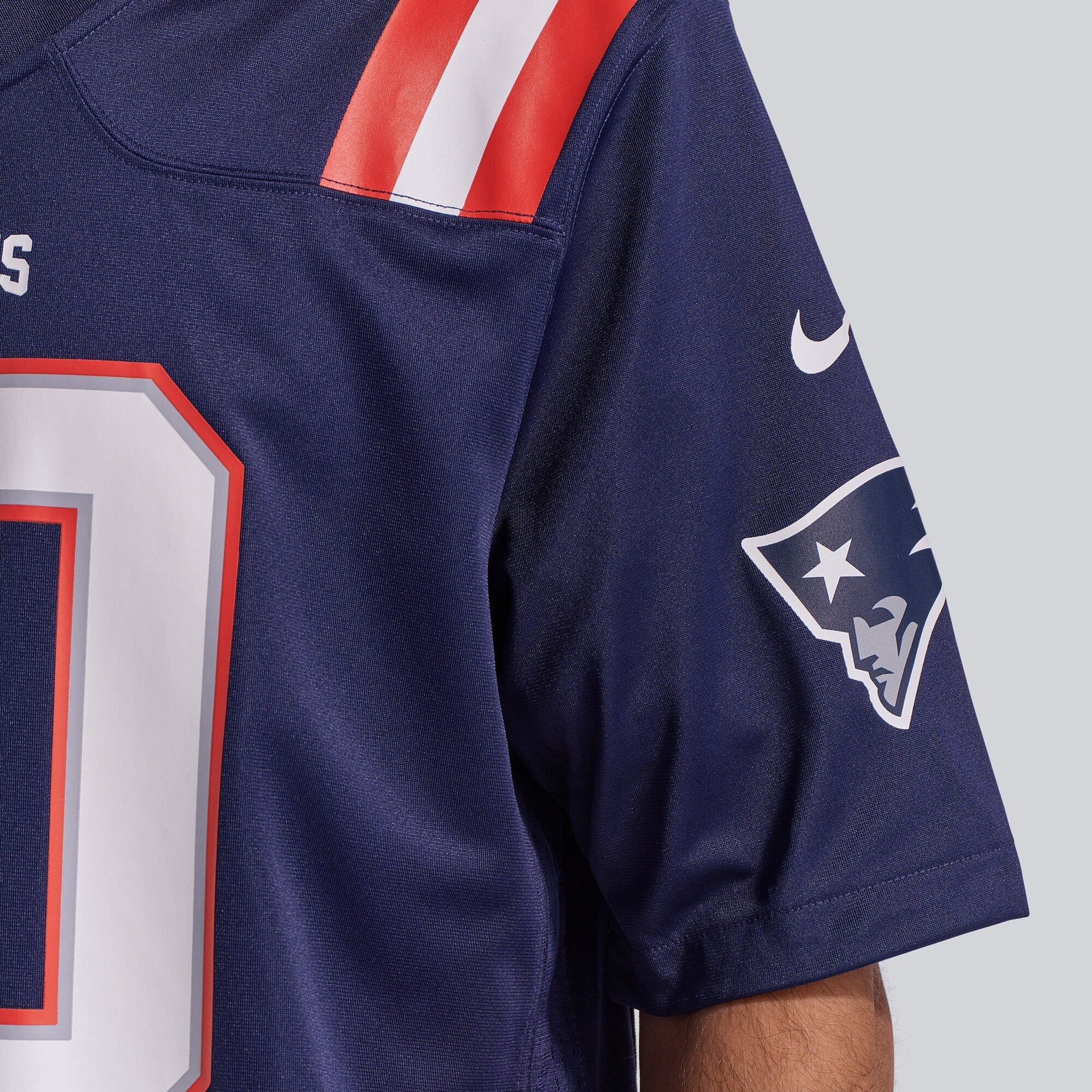 New England Patriots Drake Maye Nike Navy Player Game Jersey