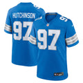 Detroit Lions Aidan Hutchinson Nike Blue Game Jersey