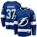 Tampa Bay Lightning Yanni Gourde Fanatics Blue Home Breakaway Jersey