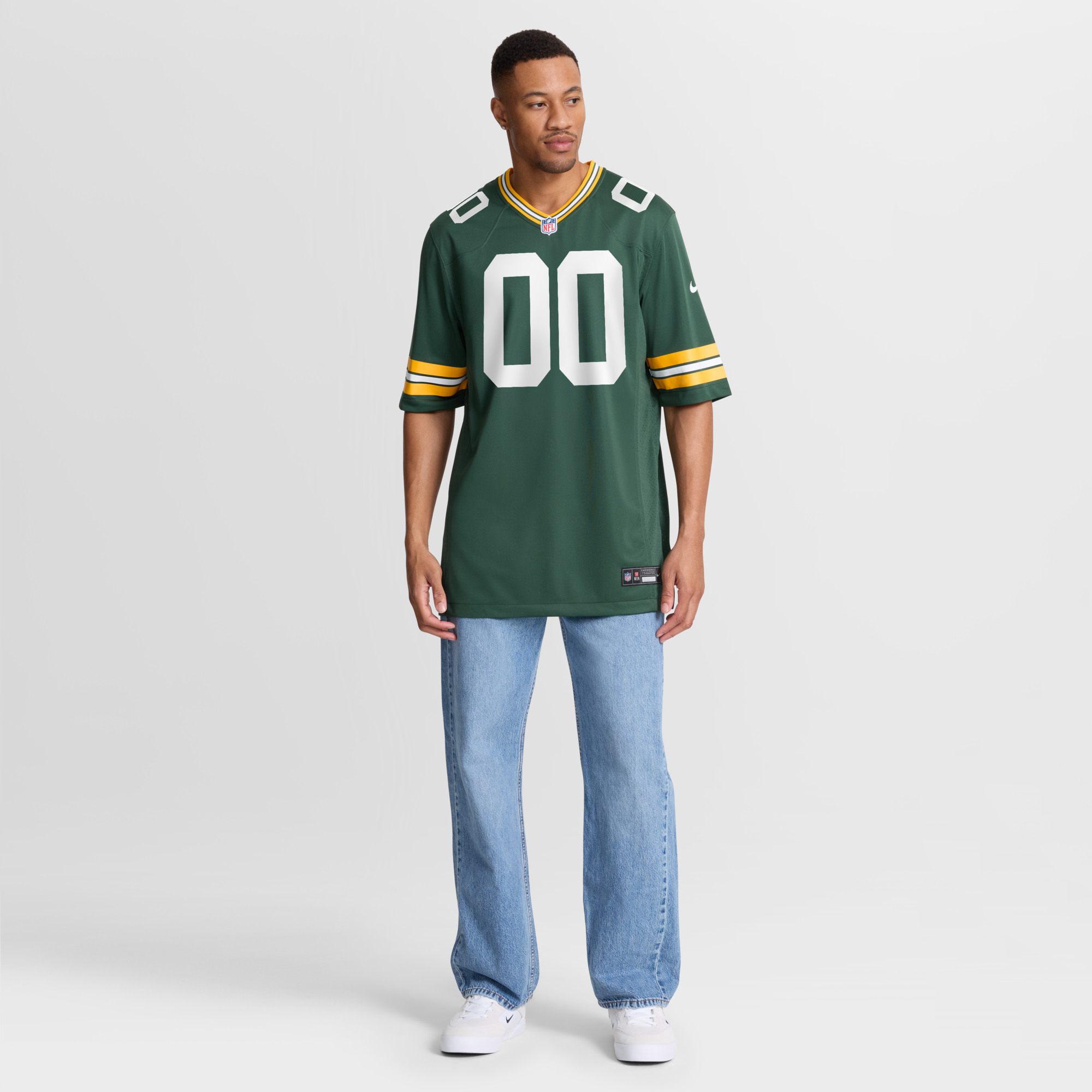 Green Bay Packers Nike Green Custom Game Jersey