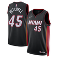 Miami Heat Nike Icon Edition Swingman Jersey - Black - Davion Mitchell