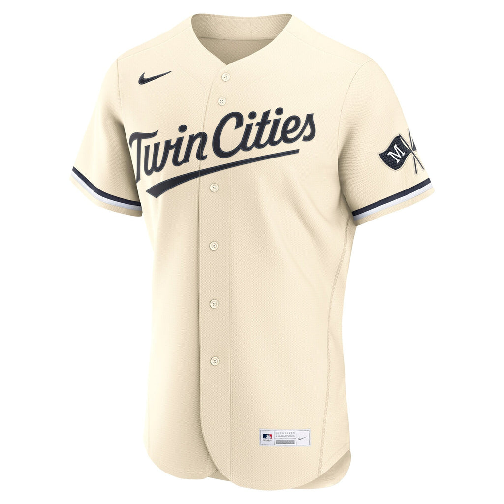 Minnesota Twins Nike Cream Alternate Authentic Jersey