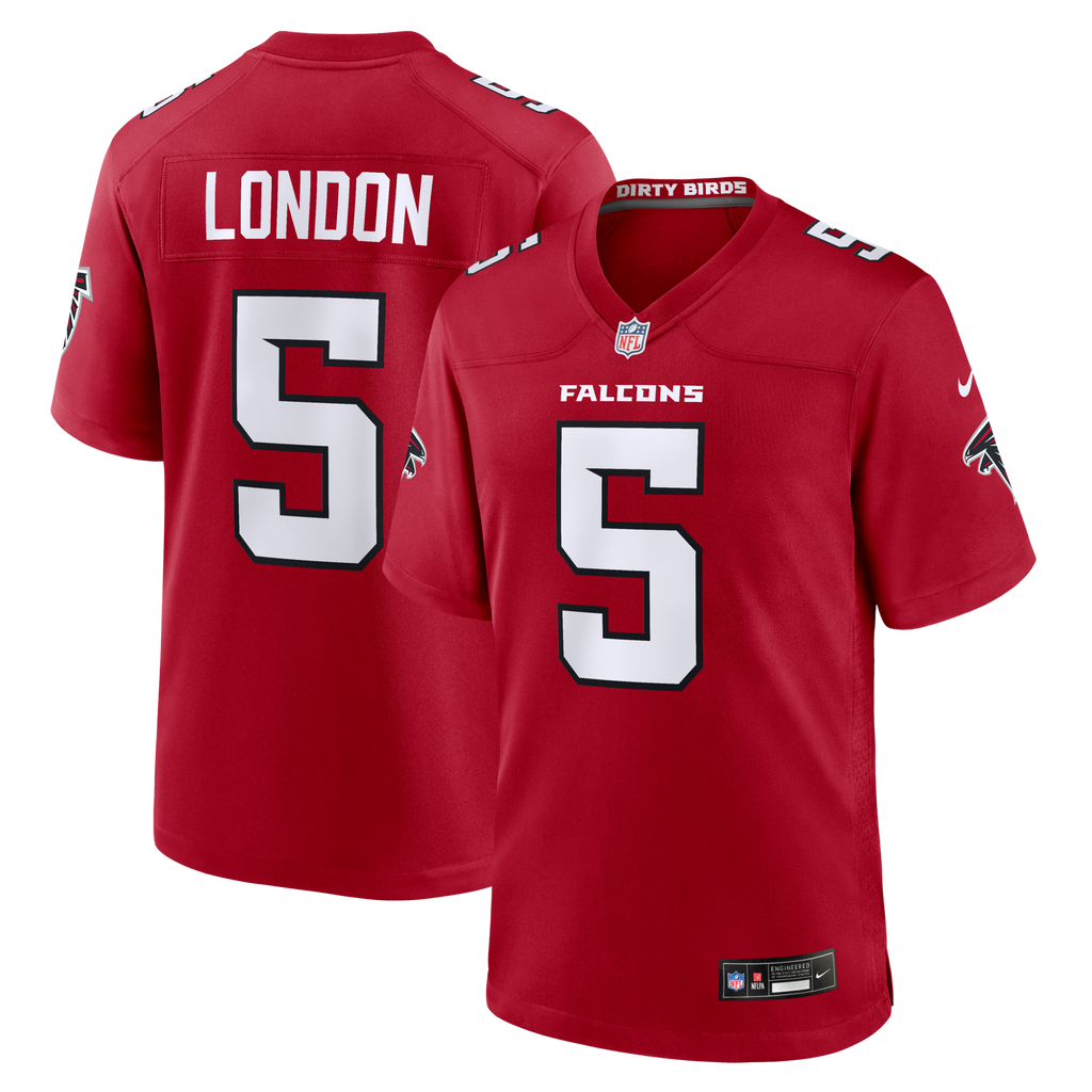 Atlanta Falcons Drake London Nike Red Game Jersey