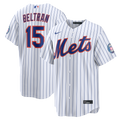 New York Mets Carlos Beltran Nike White Home Replica 2026 Hall of Fame Patch Jersey