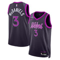 Minnesota Timberwolves Nike 2025/26 City Edition Swingman Jersey - Black - Jaden McDaniels