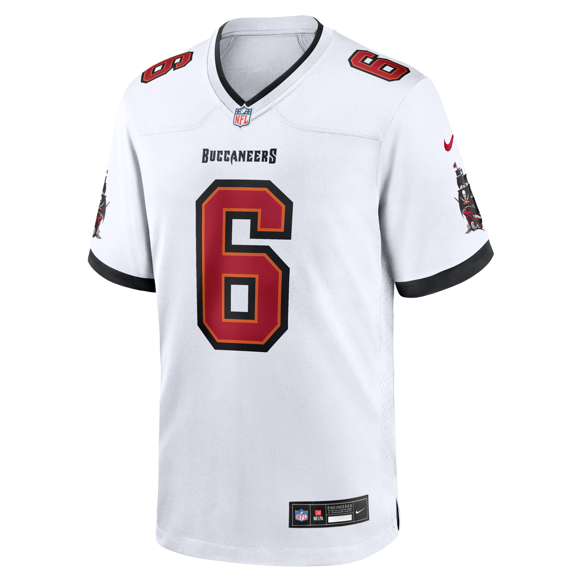 Tampa Bay Buccaneers Baker Mayfield Nike White Away Game Jersey