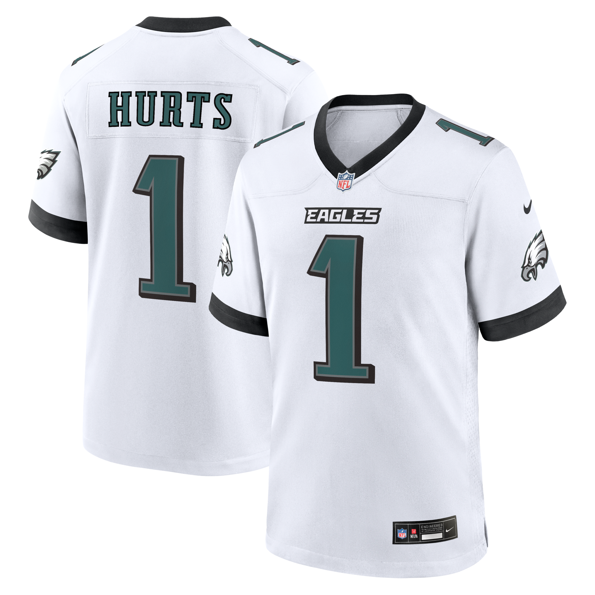 Philadelphia Eagles Jalen Hurts Nike White Game Jersey
