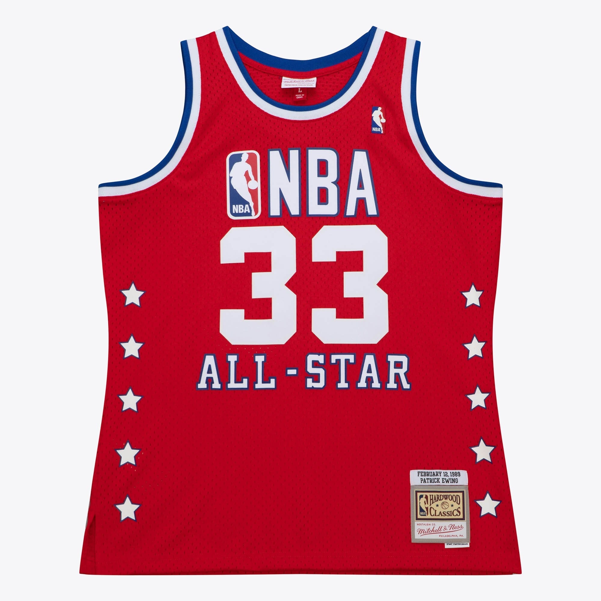 NBA Mitchell & Ness Patrick Ewing 1989 All-Star Swingman Authentic Jersey - Scarlet