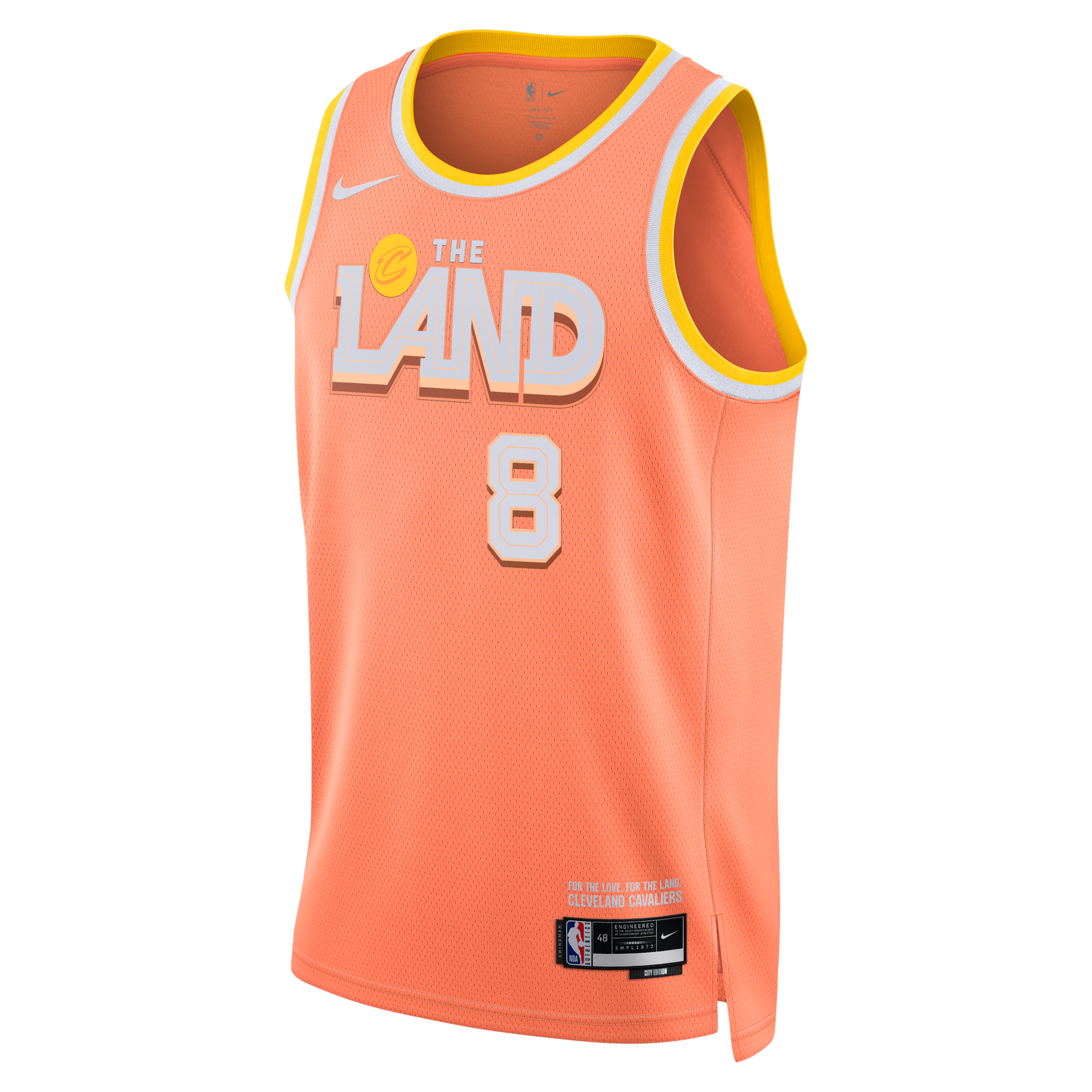 Nike Cleveland Cavaliers 2025/26 City Edition Swingman Jersey - Orange - Dennis Schröder