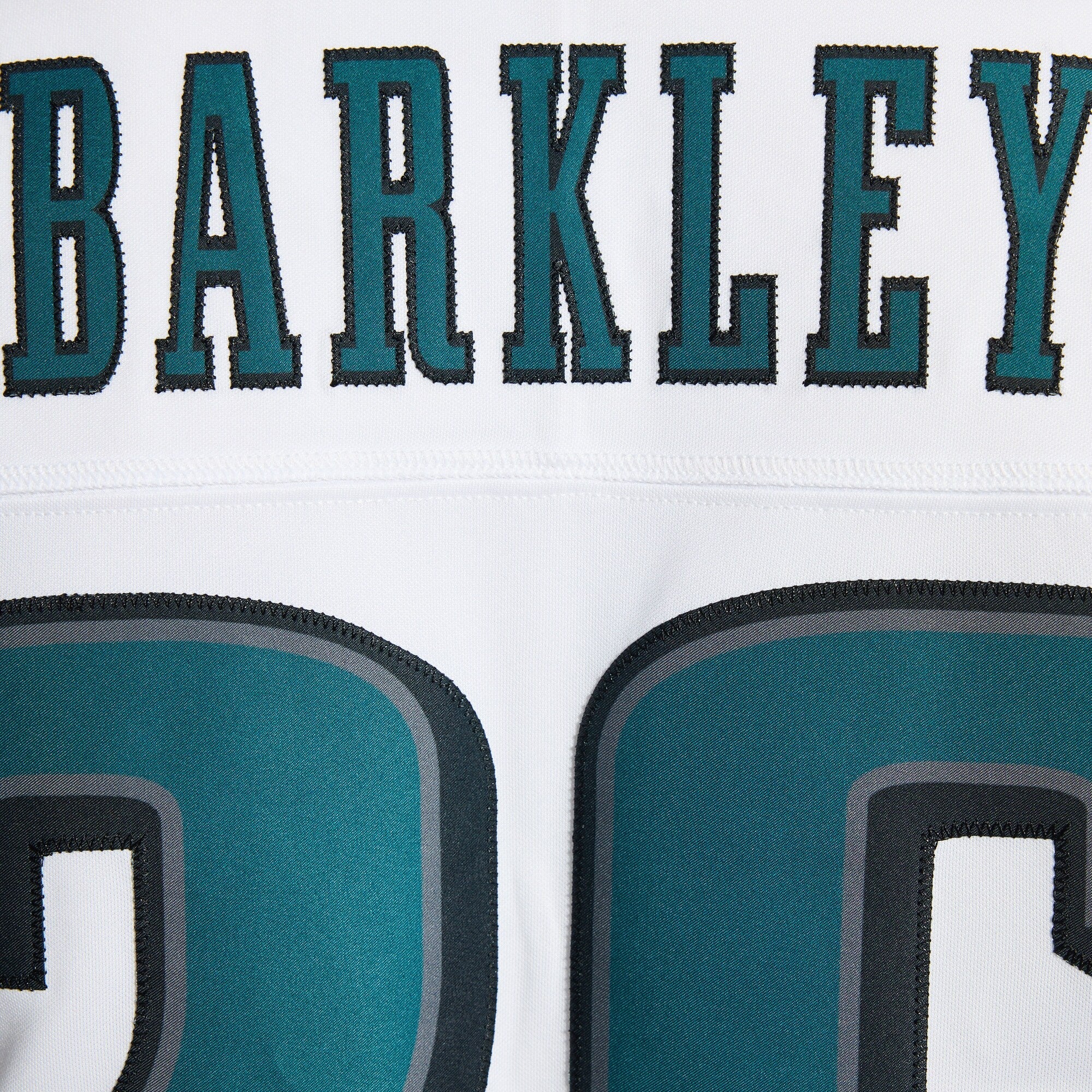 Philadelphia Eagles Saquon Barkley Nike White Vapor F.U.S.E. Stitched Limited Jersey