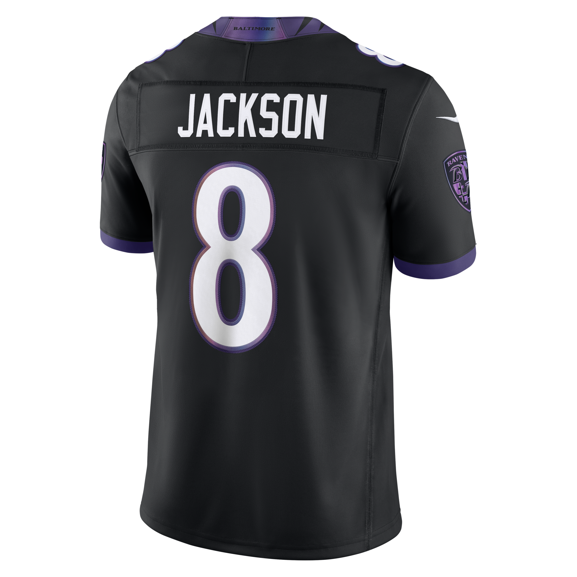 Baltimore Ravens Lamar Jackson Nike Black Alternate Alternate Vapor F.U.S.E. Stitched Limited Jersey