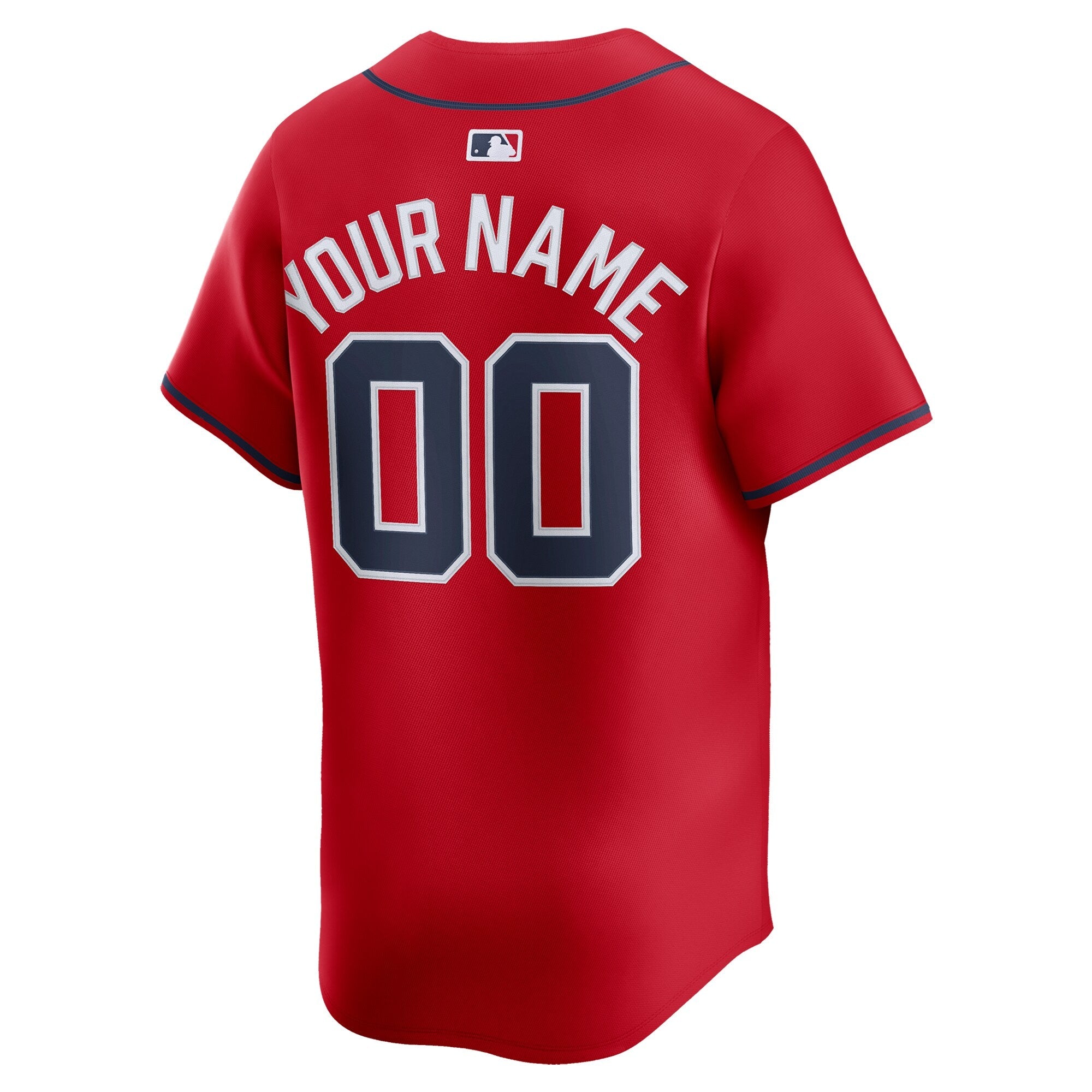 Atlanta Braves Nike Red Alternate Limited Custom Jersey