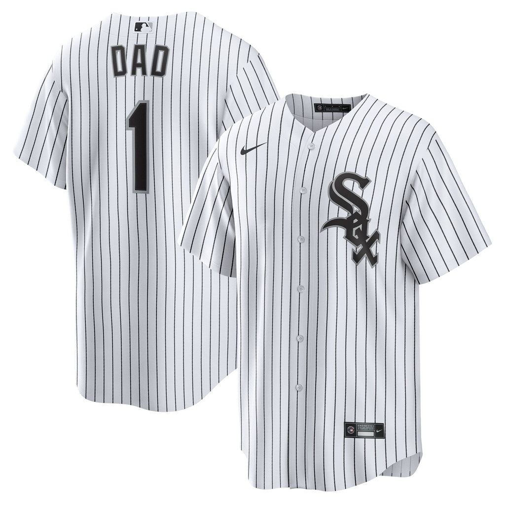 Chicago White Sox Nike White #1 Dad Home Replica Jersey
