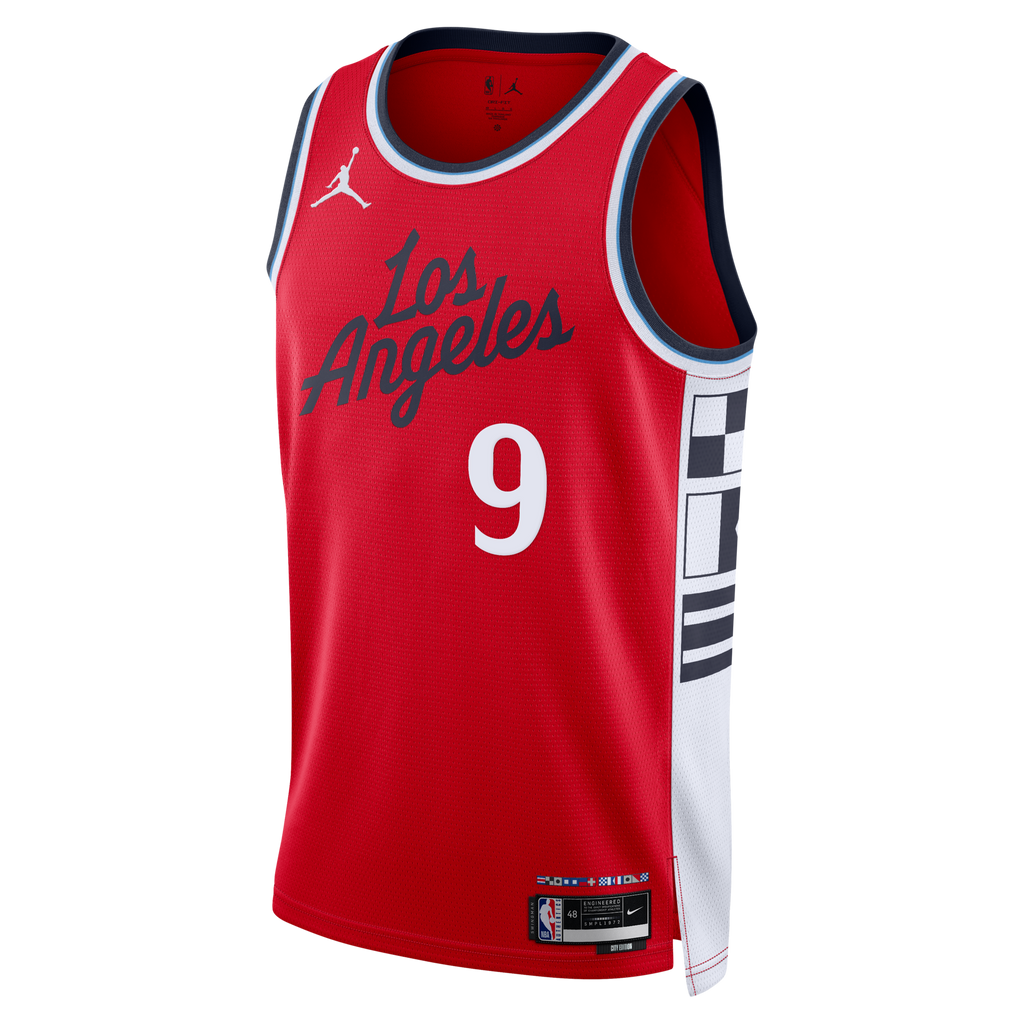 LA Clippers Jordan Brand Statement Edition Swingman Jersey - Red - Bennedict Mathurin -