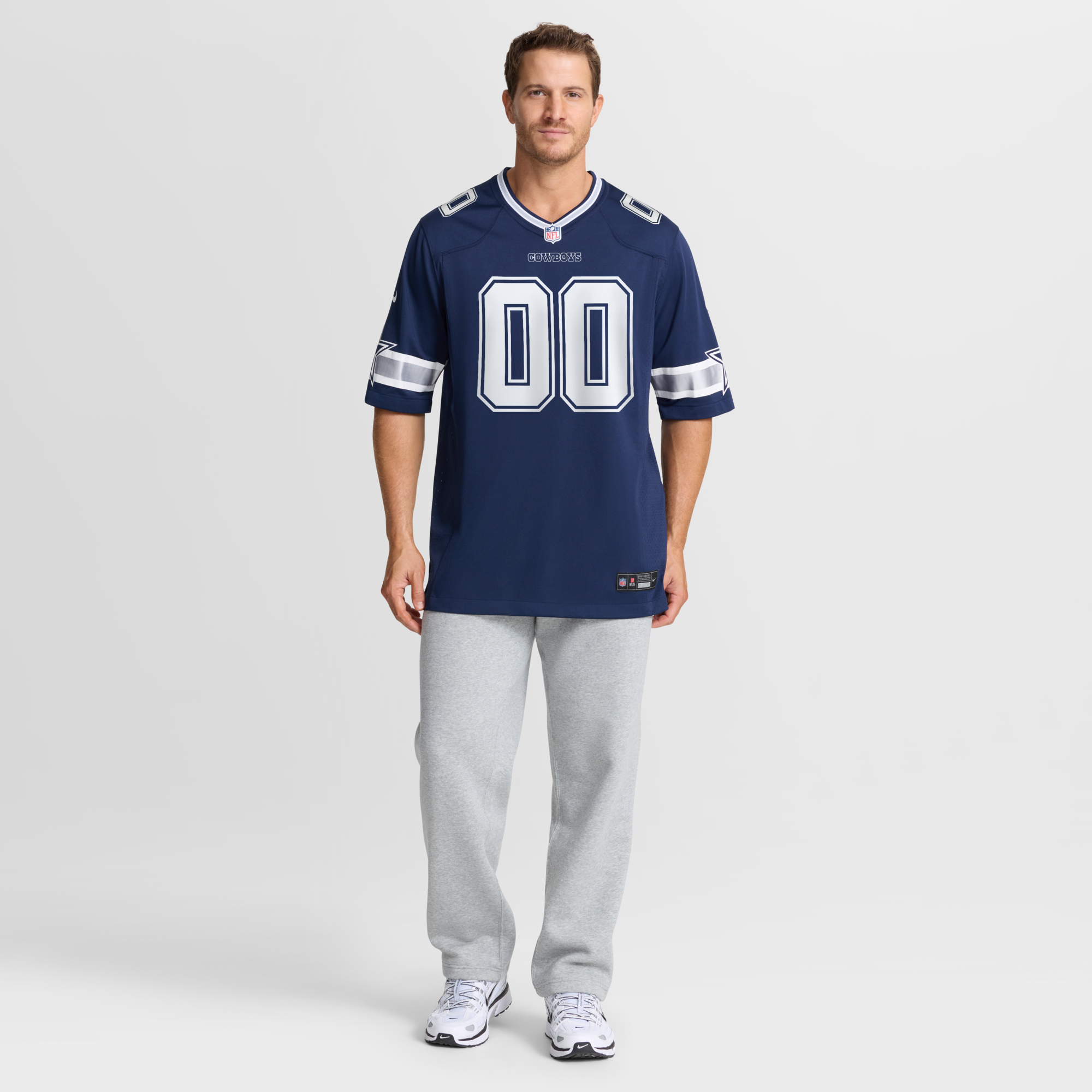 Dallas Cowboys Nike Navy Custom Game Jersey