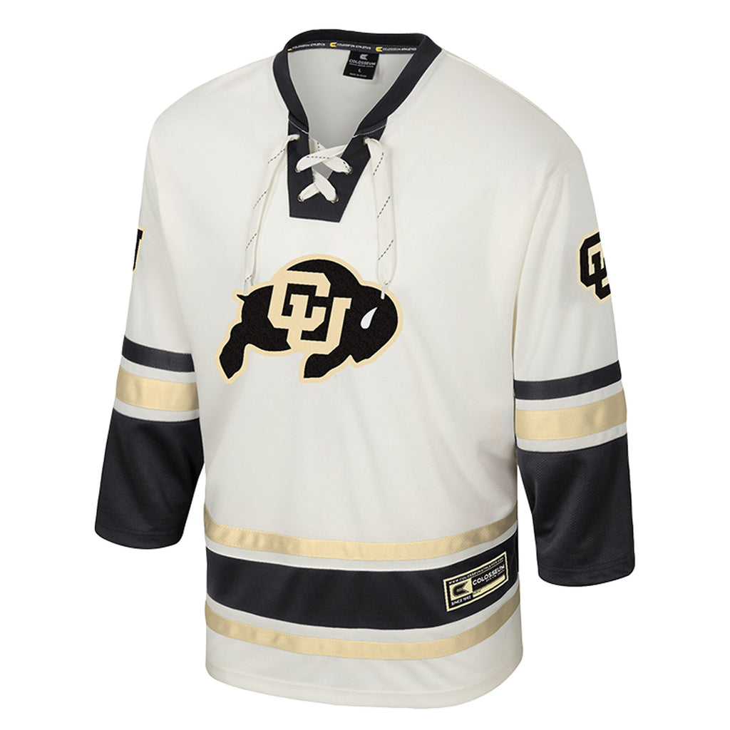 Colosseum Cream Colorado Buffaloes Puck Proud Fashion Hockey Jersey