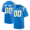 Los Angeles Chargers Nike Powder Blue Custom Game Jersey