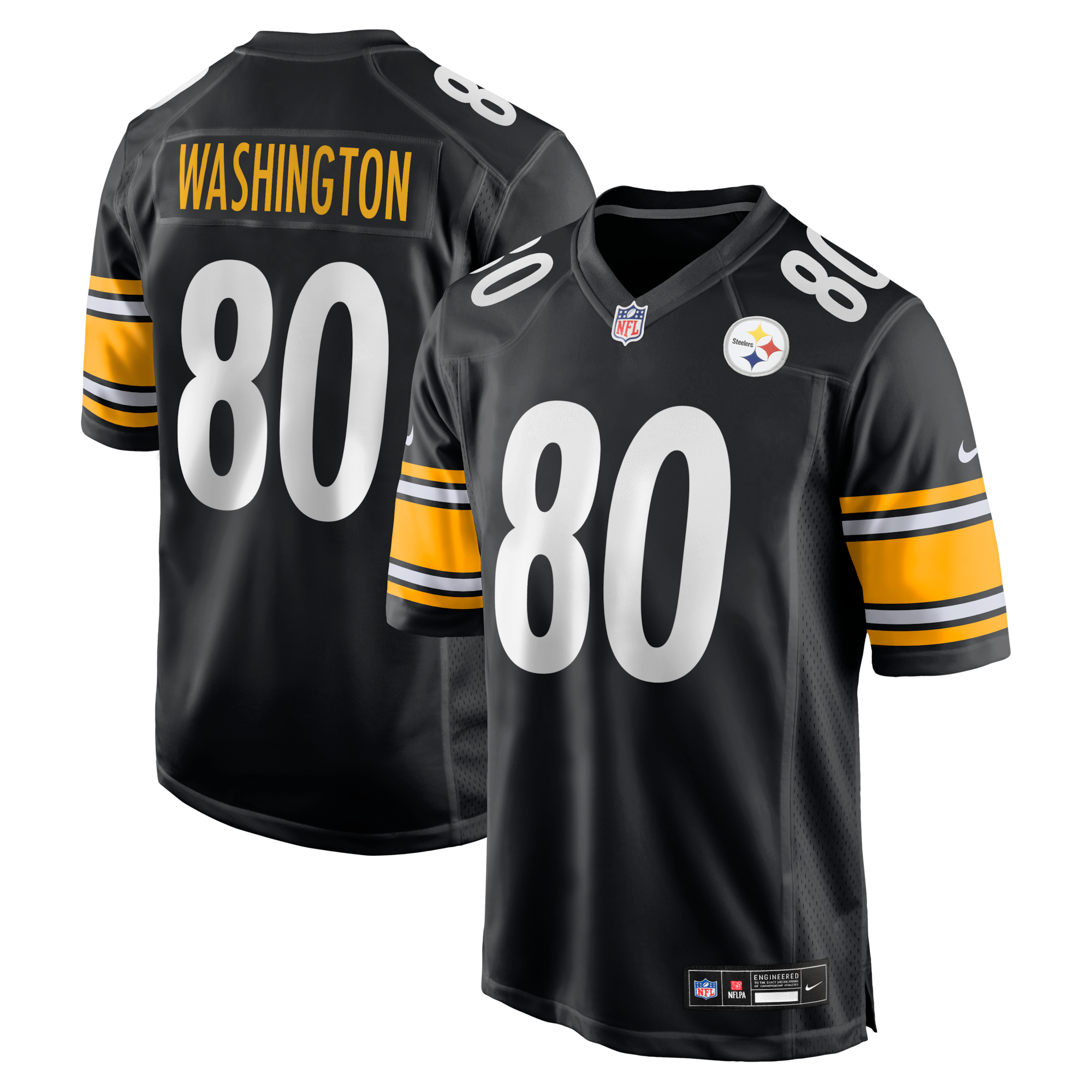 Pittsburgh Steelers Darnell Washington Nike Black Game Jersey