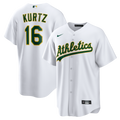 Athletics Nick Kurtz Nike White Home Replica Player Jersey